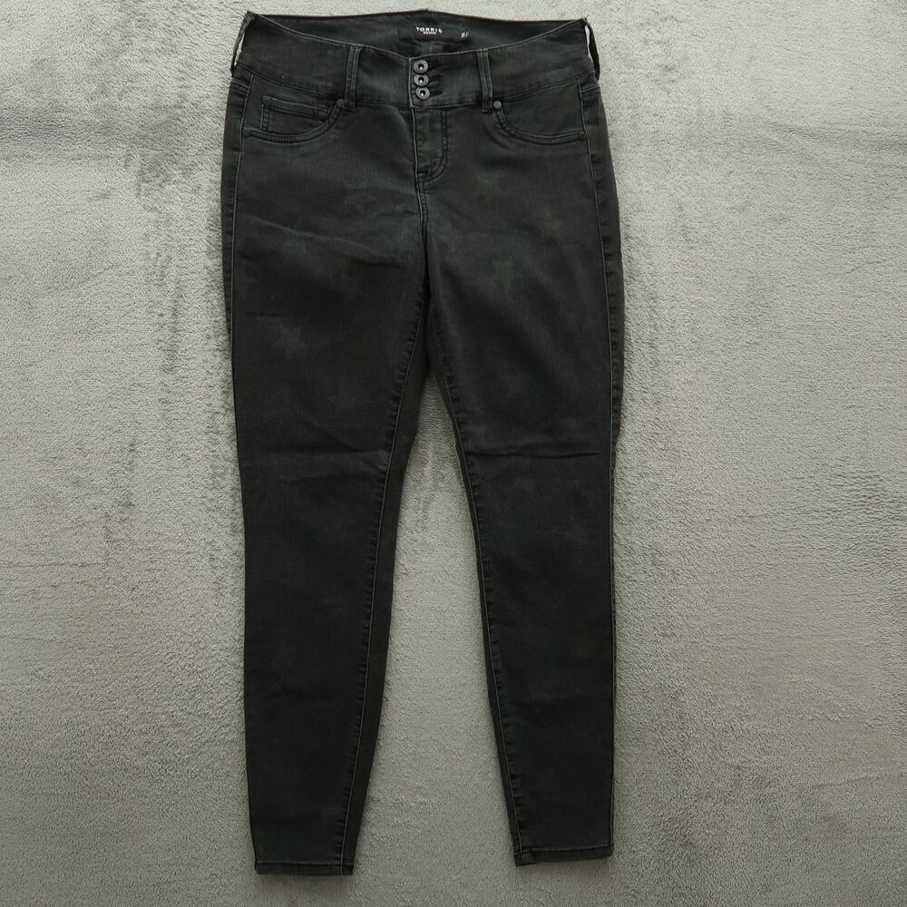 Torrid Jeans Women's Size 10R Gray Mid-Rise Skinny Denim 28.5" Inseam Stretch